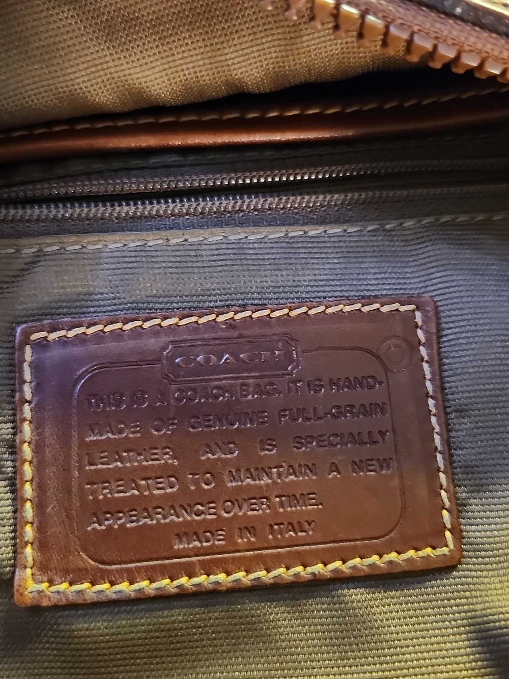 Coach Richmond Bag Vintage Pebbled Leather Crossbody Bag Black/Brown 1992 Italy! - Picture 11 of 16